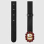 Gucci Leather belt with Double G and crystals 501175 AP0IT 8230 - thumb-2