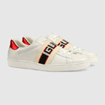 Gucci stripe leather sneaker 523469 0FIV0 9091
