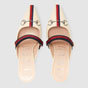 Gucci Mid-heel slide with Web 549617 0HEX0 9576 - thumb-3