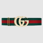 Gucci Elastic Web belt with Double G buckle 550107 HGWLT 8481