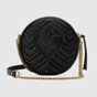 Gucci GG Marmont mini round shoulder bag 550154 0OLET 1000 - thumb-3