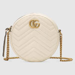 Gucci GG Marmont mini round shoulder bag 550154 0OLET 9022