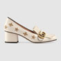 Gucci Embroidered leather mid-heel pump 551548 D3V00 9022 - thumb-2