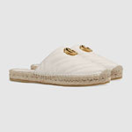 Gucci Leather espadrille with Double G 551881 BKO00 9014