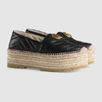 Gucci Leather espadrille with Double G 551884 BKO00 1000