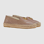 Gucci Leather espadrille with Double G 551890 BKO00 5729