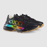 Gucci Rhyton leather sneaker with Gucci logo 552851 DRW00 1000