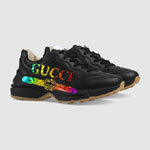 Gucci Rhyton leather sneaker with Gucci logo 553608 DRW00 1000