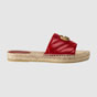 Gucci Leather espadrille sandal 573028 BKO00 6433 - thumb-2