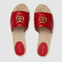 Gucci Leather espadrille sandal 573028 BKO00 6433 - thumb-3