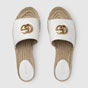 Gucci Leather espadrille sandal 573028 BKO00 9014 - thumb-3
