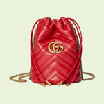 Gucci GG Marmont matelasse mini bucket bag 575163 DTDHT 6832