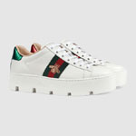 Gucci Womens Ace embroidered platform sneaker 577573 DOPE0 9064