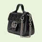 Gucci GG Marmont mini top handle bag 583571 UM8AN 1000 - thumb-2