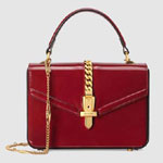 Gucci Sylvie 1969 patent leather mini top handle bag 589479 1J70G 6638