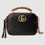 Gucci GG Marmont small shoulder bag with bamboo 602270 0OLFX 8277