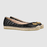 Gucci Leather espadrille with Double G 602505 BKO00 1000