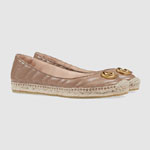 Gucci Leather espadrille with Double G 602505 BKO00 5729
