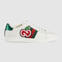 Gucci Womens Ace sneaker with GG apple 611377 DOPE0 9064 - thumb-2
