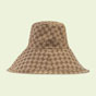 Gucci GG canvas wide brim hat 631958 KQW00 9700 - thumb-2