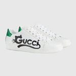Ace Sneaker with Gucci kitten 659912 2SH50 9163