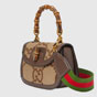 Gucci Small jumbo GG bag with bamboo 675797 UKMDT 2570 - thumb-2