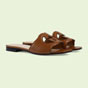 Gucci Interlocking G cut-out slide sandal 694451 US000 2535 - thumb-2