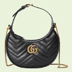 Gucci Marmont half-moon-shaped mini bag 699514 DTDHT 1000