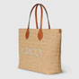 Gucci Medium straw-effect tote 779666 FAC42 9561 - thumb-2