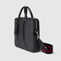 Gucci GG Supreme Briefcase With Strap In Black 792077 FADJA 1042 - thumb-2