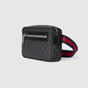 Gucci GG Belt Bag With Zip Pocket In Black GG Supreme 792094 FADJM 1043 - thumb-2