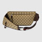 Gucci Small GG Belt Bag In Beige And Ebony GG Canvas 804262 FADUK 9853 - thumb-3