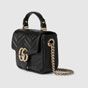 Gucci GG Marmont mini top handle bag 811238 AAECK 1000 - thumb-2