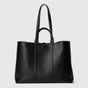 Gucci Large Tote Bag With Web In Black 816753 AAEF6 1042 - thumb-3