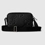 Gucci Jumbo GG Super Mini Bag In Black Leather 816958 AABY7 1000 - thumb-3