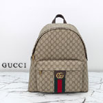 Gucci Ophidia Medium Backpack Beige Dark Brown 834466 FAEOJ 9747