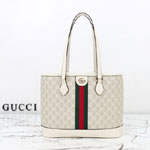 Gucci Ophidia Medium Tote Bag Beige White 836849 FAE0J 9643