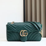Gucci GG Marmont Medium Shoulder Bag Green 837267 AAE38 3020
