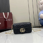 Gucci GG Marmont Mini Shoulder Bag Black 841290 AAFAX 1000