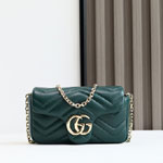 Gucci GG Marmont Mini Shoulder Bag Green 841290 AAFAX 3020