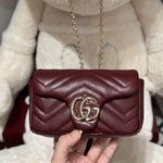 Gucci GG Marmont Mini Shoulder Bag Rosso Ancora Red 841290 AAFAX 6207