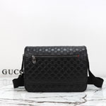 Gucci GG Emblem Medium Crossbody Bag Black 850235 AAFOM 1053