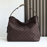 Gucci Beatrix Medium Tote Bag Brown Dark Brown 850926 FAFMA 2152