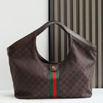 Gucci Giglio Large Tote Bag Dark Brown 853971 FAF3Y 2155