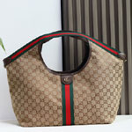 Gucci Giglio Large Tote Bag Beige Brown 853971 FAFFP 2547