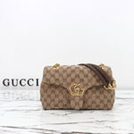 Gucci GG Marmont Small Shoulder Bag Sand Brown 855371 FAF05 9651