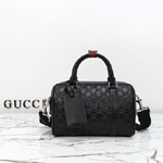 Gucci GG Emblem Small Duffle Bag Black 855789 AAFOM 1053