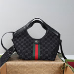 Gucci Giglio Small Tote Bag Black 860845 FAF9N 1060