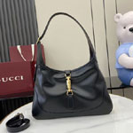 Gucci Jackie 1961 Medium Shoulder Bag Black 863136 AAGFZ 1000