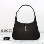 Gucci Jackie 1961 Medium Shoulder Bag Black 863136 FAFV4 1000
